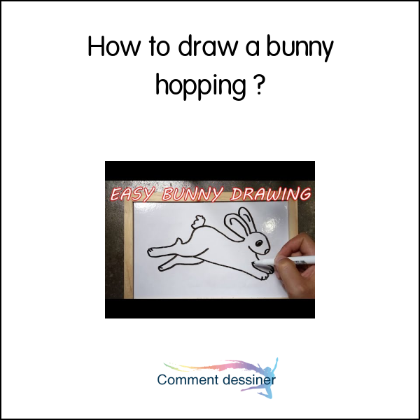 How to draw a bunny hopping